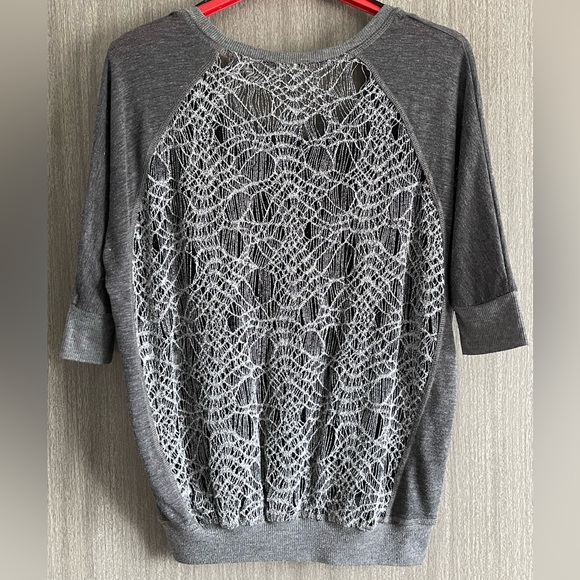 Y2K Miss Me Sweater - Silver Web Design - Size Medium - Picture 8 of 16